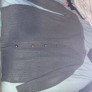 Grey/ Gray/ Green Long Cardigan Shein Small